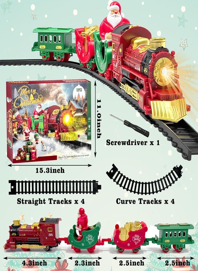 Dkomekii Mini Christmas Train Set Santa Trains - Image 2